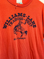 (RR3341) Paper Thin "Williams Lake Trading Post" Ringer Tee