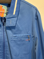 (RR3331) Rice Sportswear Blue Zip Down Jacket