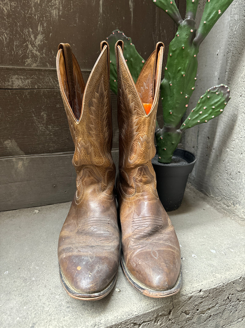 (RR3455) Brown Made in Canada Cowboy Boot