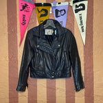 (RR2262) Black Fringe Leather Jacket