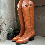 (RR3074) Tall 70s Brown Boot