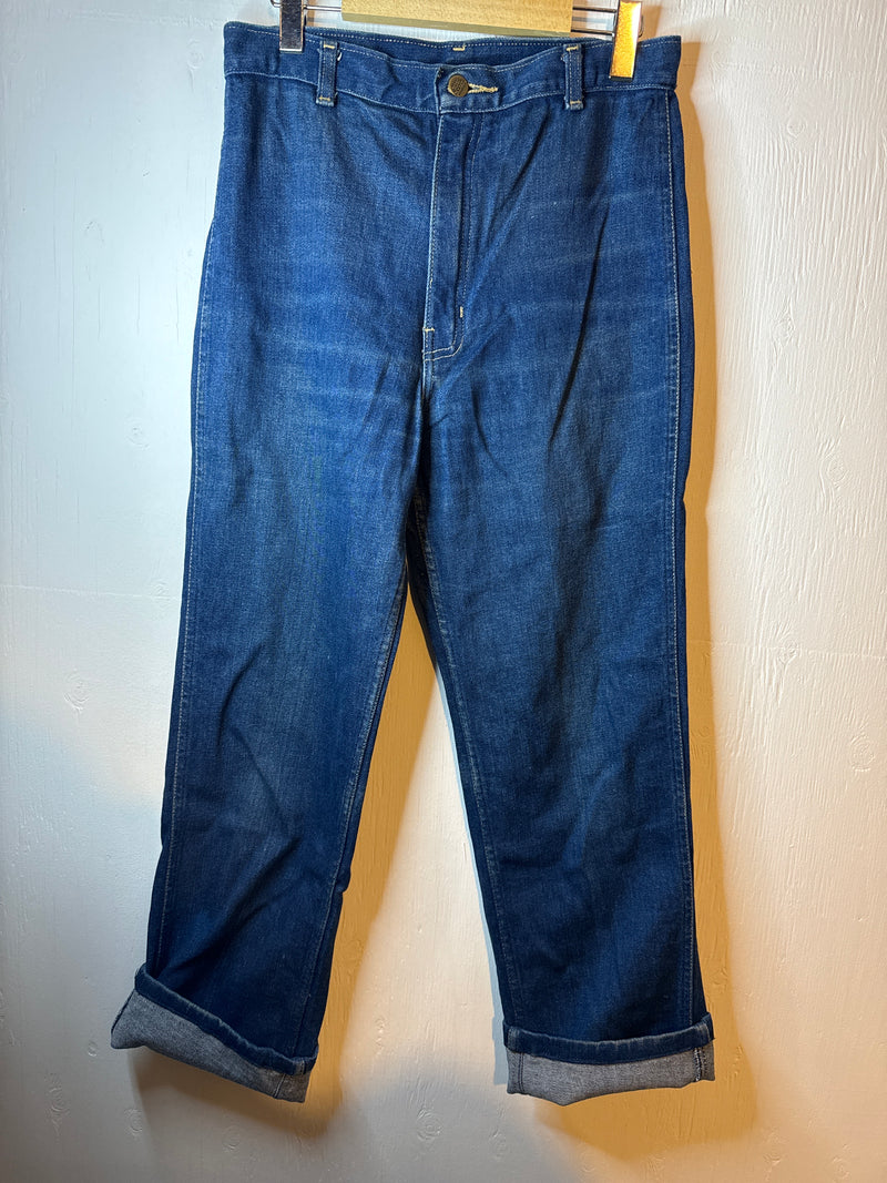 (RR3196) 70’s BIG BLUE Denim Jeans