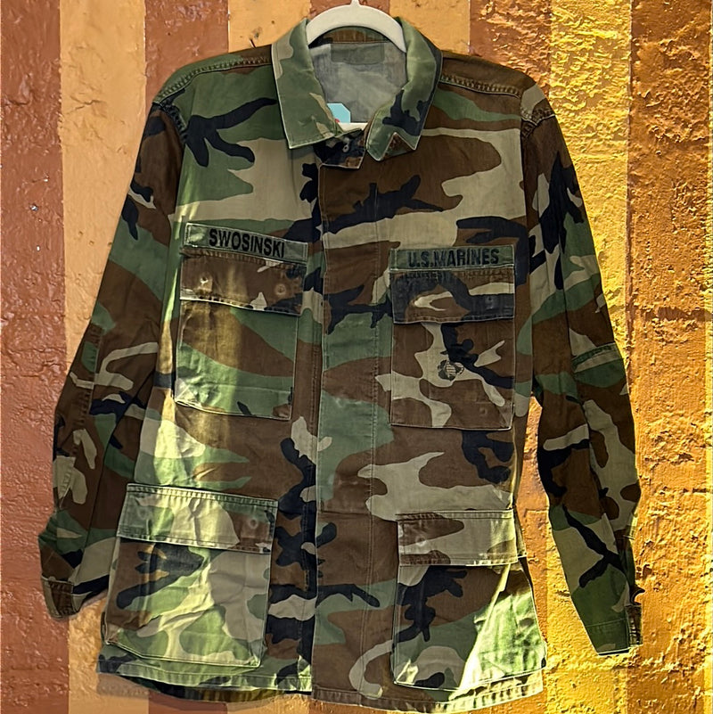 (RR2445) U.S Marines Army Button Down Lightweight Jacket