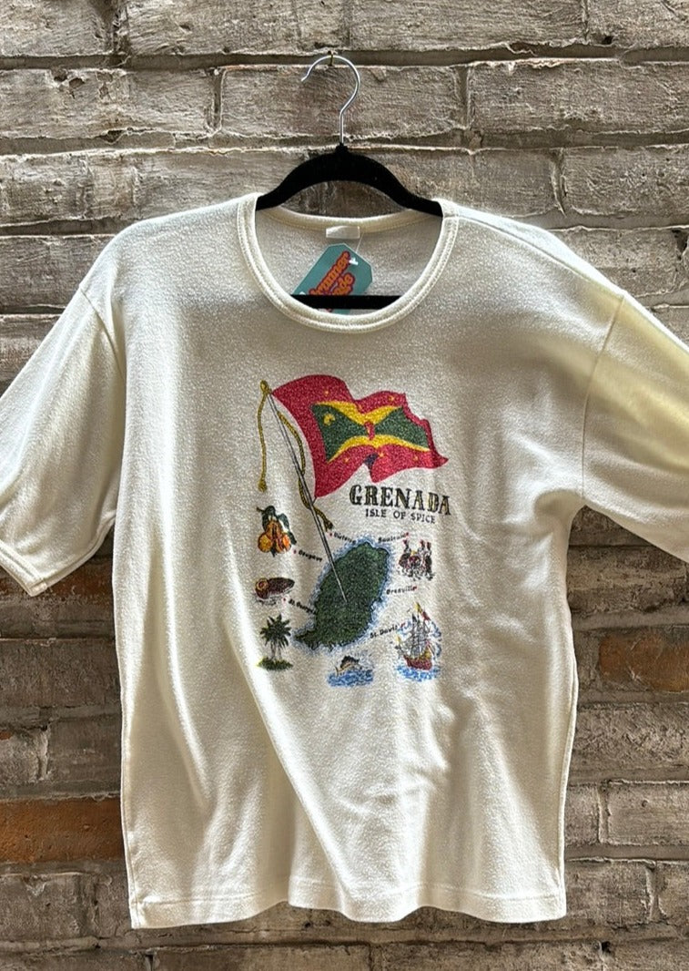 (RR2991) Vintage Single Stitch ‘Grenada’ Graphic T-Shirt