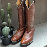 (RR3066) Brown Cowboy Boots