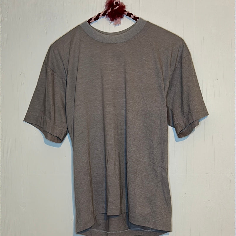 (RR2729) Vintage Brown Plain T-Shirt