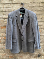 (RR3121) Wool and Silk Blend Western Blazer