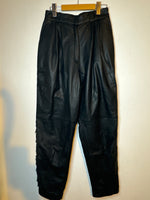 (RR3220) Leather Pants w/ Fringe