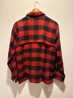 (RR3429) Plaid Wool Buttondown Made in Canada