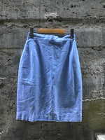 (RR3154) Vintage Chambray Pencil Skirt