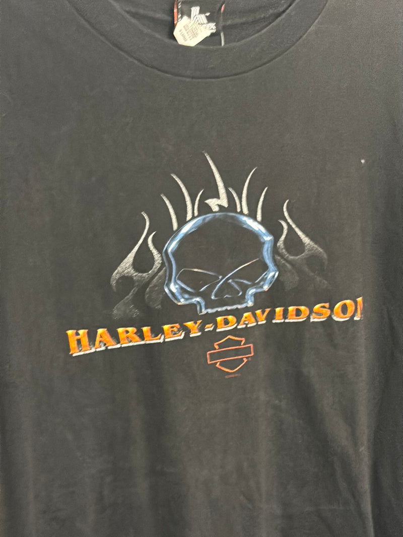 (RR3032) 2002 Harley Skull Graphic T-Shirt