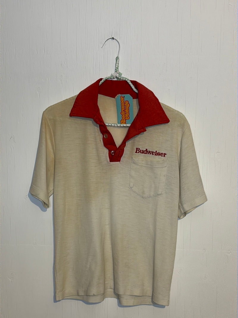 (RR2865) Vintage Budweiser Golf Shirt