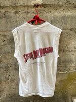 (RR2962) Vintage “Stevie Ray Vaughan and Double Trouble Tour 1984” Graphic Band Sleeveless T-Shirt*