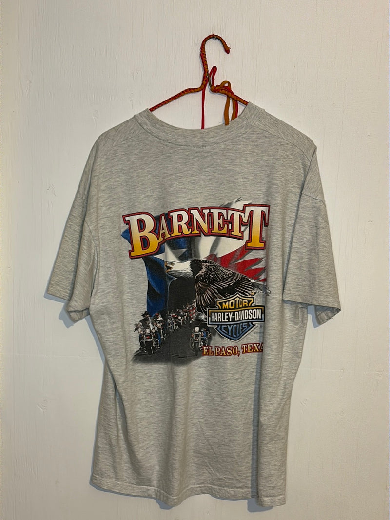 (RR3089) Harley Davidson Light Grey Graphic Moto T-Shirt