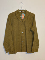 (RR3259) Vintage Check Pattern Button Down Shirt