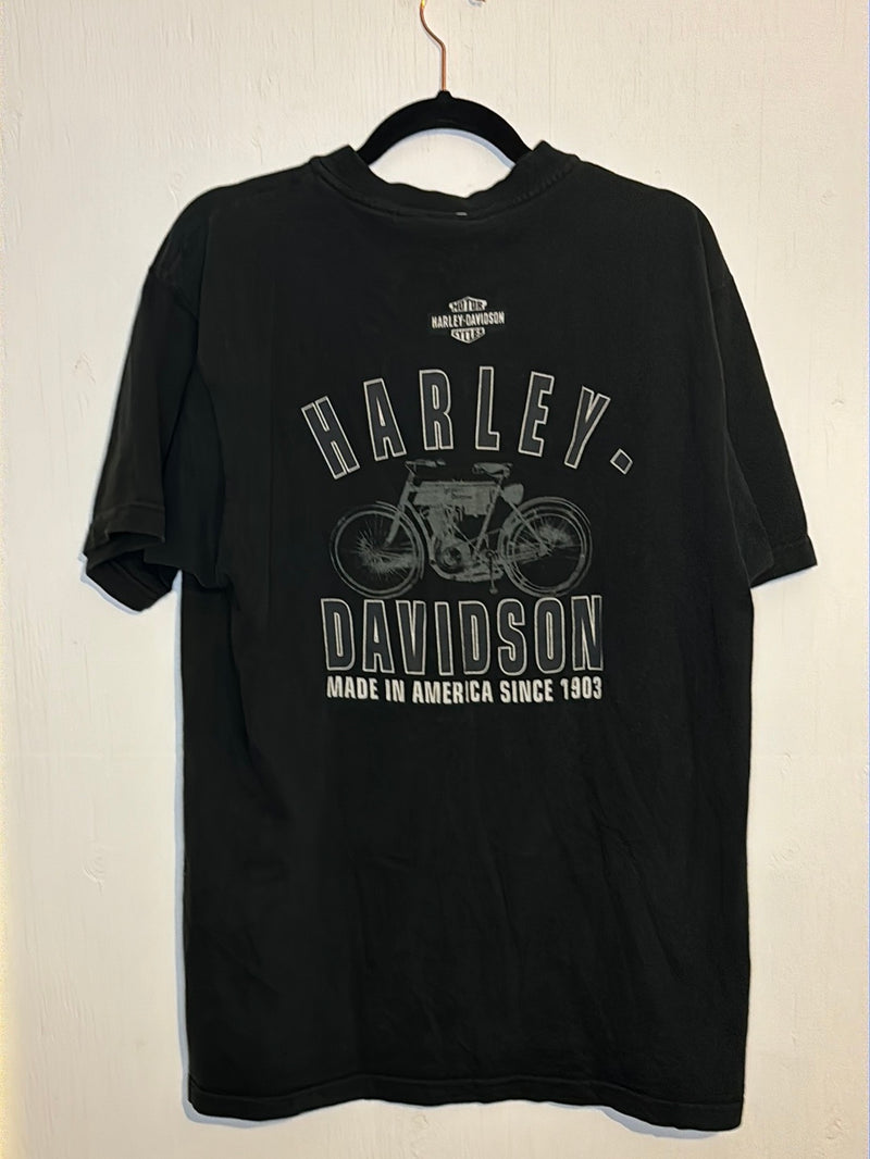 (RR3024) 1998 Harley Henley T-Shirt