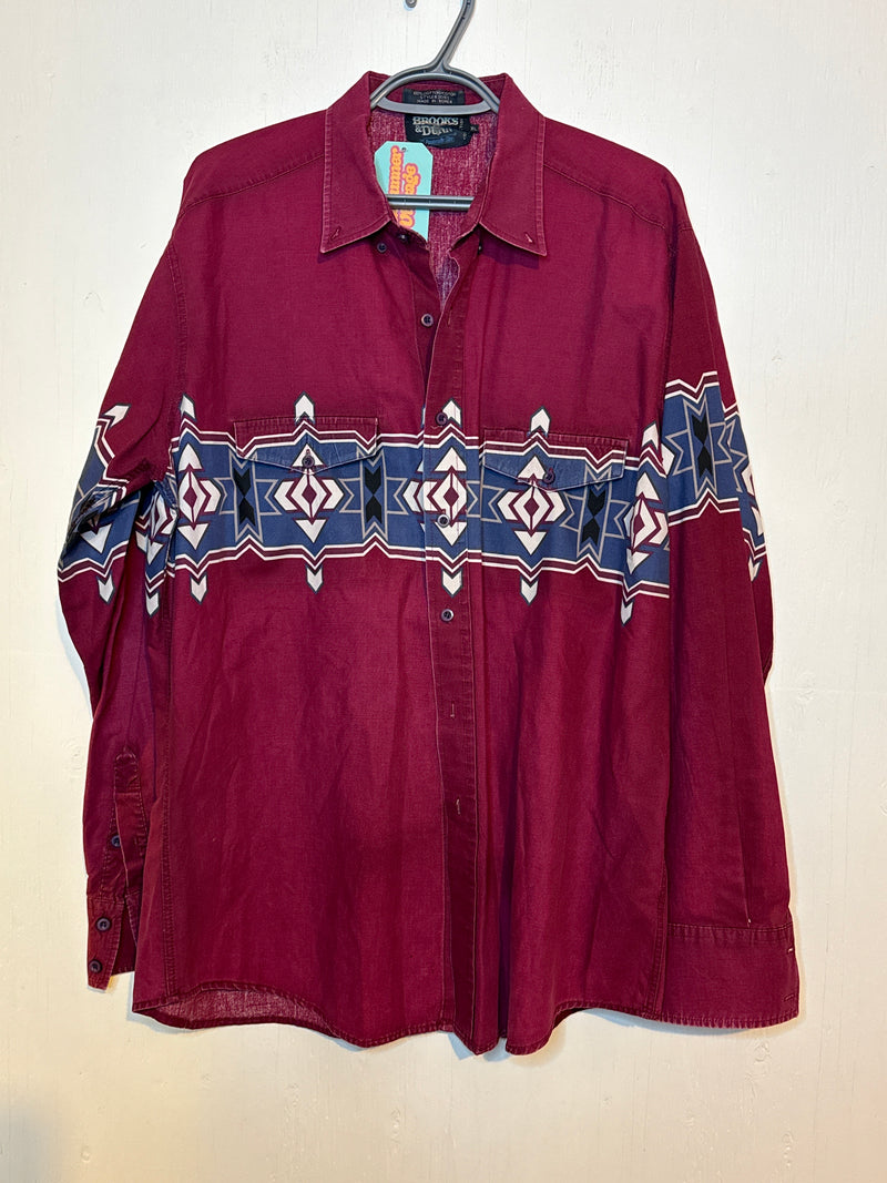 (RR3139) Brooks & Dunn 90's Western Button Down