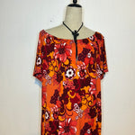 (RR2840) 70s Hawaiian Psychedelic Dress