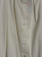 (RR2940) Vintage Off-White Button Down Long Skirt