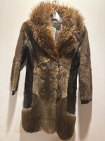 (0125RR3571) 60’s Fur &amp; Leather Jacket