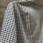 (RR2287) 50’s Navy Blue & White Checkered Blazer