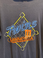 (RR3344) 1989 Paper Thin Minnesota Twins T-Shirt