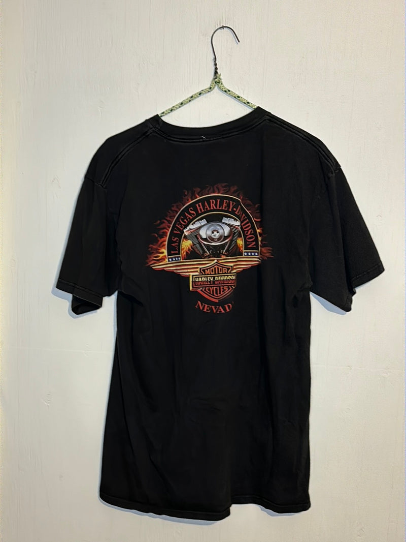 (RR3085) Harley Davidson Pocket Graphic Moto T-Shirt