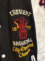 (RR3330) 1977 Crescent Basketball Champions Letterman Jacket