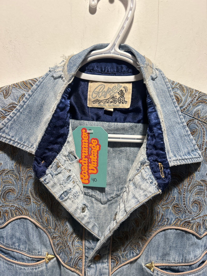 (0425RR3720) Denim Pearl Snap