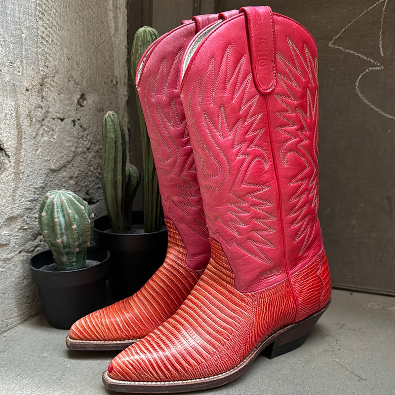 (RR3058) Sancho Red Cowboy Boots