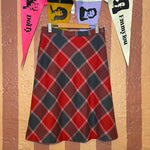 (RR2264) 40’s Vintage Plaid Skirt