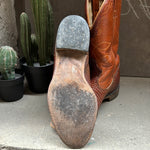 (RR3054) Short brown Exotic Western Boot