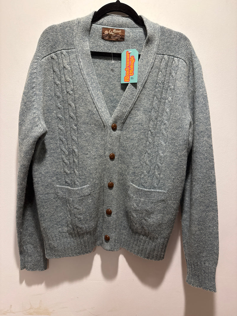 (0125RR3586) 60s Wool Grandpa Cardigan