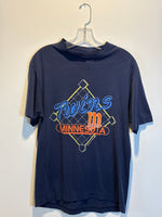 (RR3344) 1989 Paper Thin Minnesota Twins T-Shirt