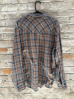 (RR3204) Vintage Levi’s Plaid Pearl Snap Western Button Down Shirt