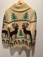 (MON037) Vintage Mary Maxim design Knit Zip Up