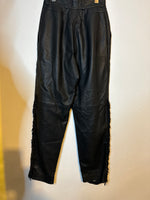 (RR3220) Leather Pants w/ Fringe