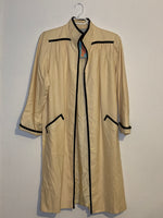 (RR3263) Vintage Cream Overcoat