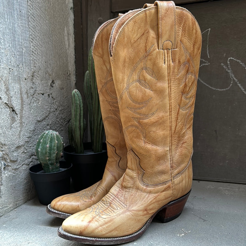 (RR3081) Beige Biltrite Cowboy Boots