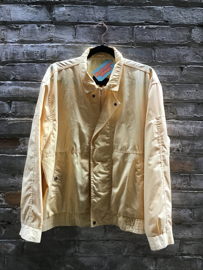 (RR3165) Vintage Yellow Windbreaker