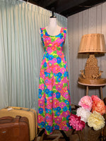 (RR2955)Vintage Sleeveless Hawaiian Dress