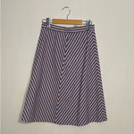 (RR2914) Vintage Striped A-Line Skirt