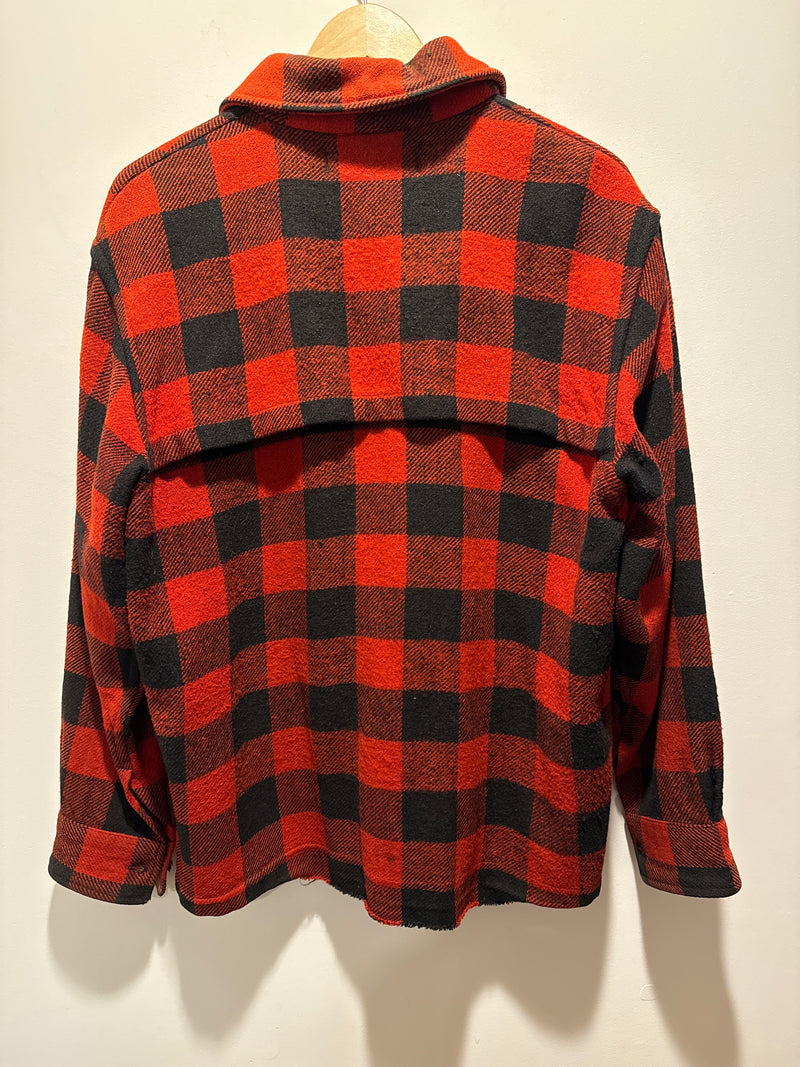 (RR3428) Thick Lumberjack Plaid Wool Jacket