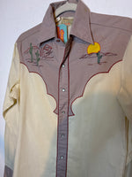 (RR3107) Rocking K Ranchwear Embroidered Bucking Bronco Pearlsnap