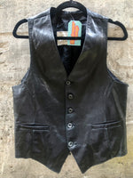 (RR2323) Vintage Boutique of Leathers Button Down Vest