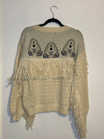 (RR3037) NKN Knit Fringe Sweater