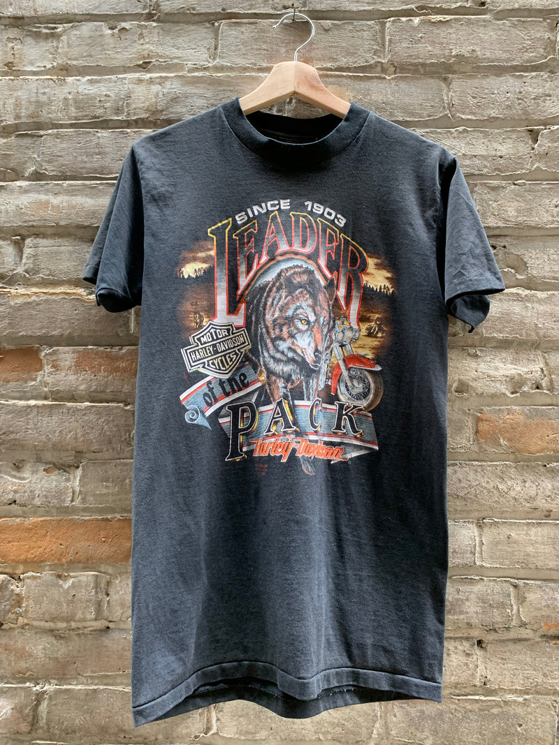 (RR2435) Morden Harley Davidson ‘Leader of the Pack’ Graphic T-Shirt*