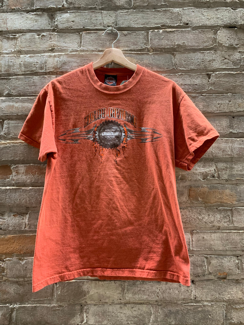 (RR2428) Winnipeg Harley Davidson Orange T-Shirt