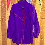 (RR2108) Purple Ruby Snap Button Western Shirt