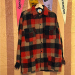 (RR2188) Buttoned Up Plaid Jacket